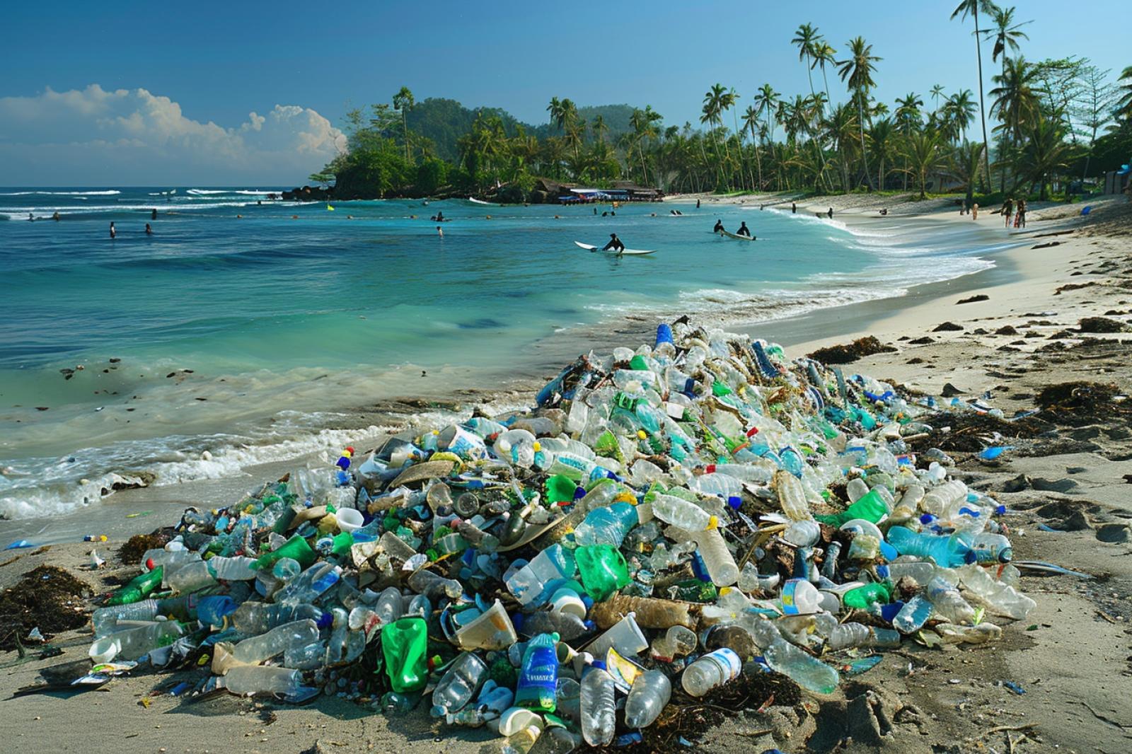 Pollution en Indonésie : le plastique envahit le paradis des surfeurs