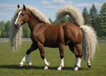 Quelles sont les caractéristiques uniques du cheval curly ?