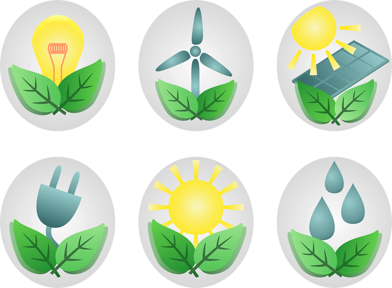 green electricity, solar energy, wind power