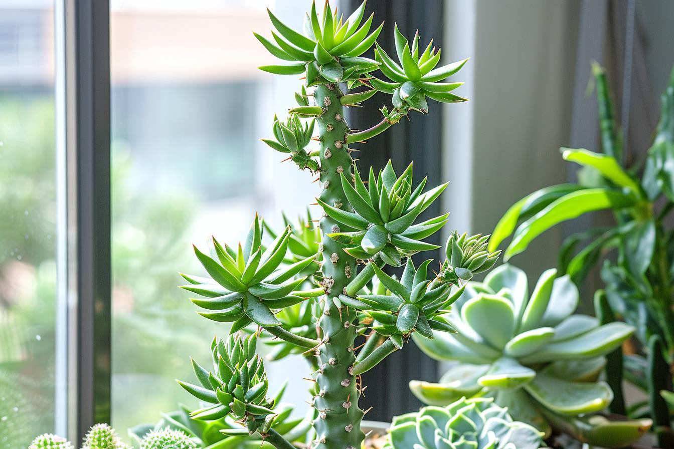 Euphorbia trigona : comment cultiver et entretenir cette plante succulente africaine chez soi